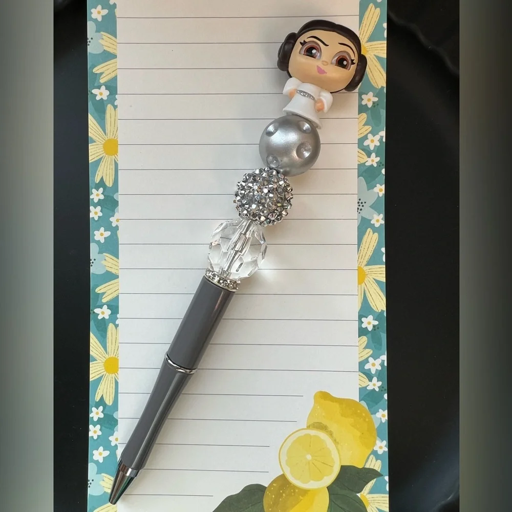 Personalized “Princess Leia” Beaded Pen - Disney Doorables/Star Wars Collection
